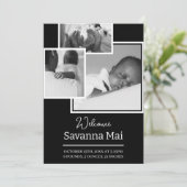 Nouvelle carte Faire-part bébé (Debout devant)