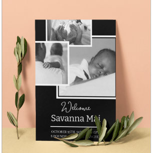 Nouvelle carte Faire-part bébé