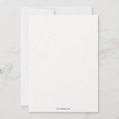 Nouvelle carte Faire-part bébé garçon (Dos)