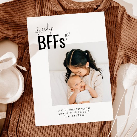 Nouvelle carte Faire-part de naissance | BFF