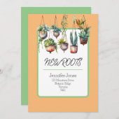 Nouvelle carte Faire-part Roots/Moving (Devant / Derrière)