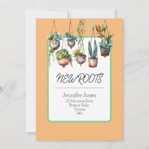 Nouvelle carte Faire-part Roots/Moving