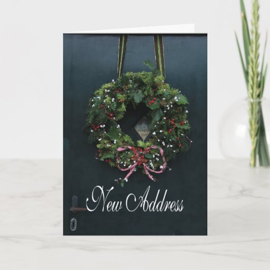 Nouvelle carte Noël d'adresse (Devant)