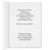 Nouvelle carte Noël d'adresse (Intérieur (Droit))