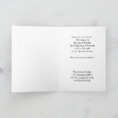 Nouvelle carte Noël d'adresse (Intérieur)