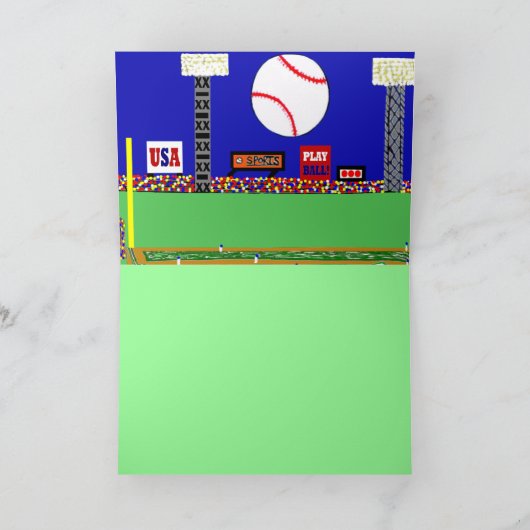 Nouvelle carte ou invitation de joyeux (Intérieur)