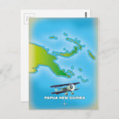 nouvelle carte papoue guinée. (Devant / Derrière)