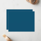 Nouvelle carte plate personnalisée avec texte et l (Devant/Arrière en situation)