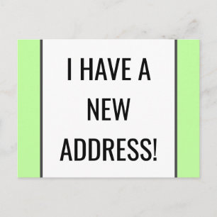 Nouvelle carte postale à la maison simple, humble