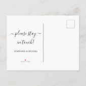 Nouvelle carte postale d'annonce de déménagement a (Dos)