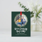 Nouvelle carte postale d'annonce de déménagement a (Debout devant)