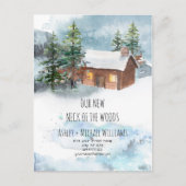 Nouvelle carte postale d'annonce de déménagement N (Devant)