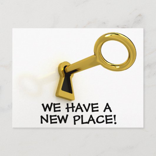 Nouvelle Carte Postale de Changement d'Adresse (Devant)