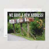 Nouvelle Carte Postale de Changement d'Adresse (Devant / Derrière)