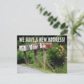 Nouvelle Carte Postale de Changement d'Adresse (Debout devant)