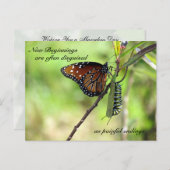 Nouvelle carte postale de début (Devant / Derrière)