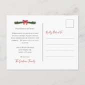 Nouvelle carte postale de Noël (Dos)