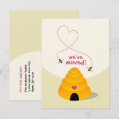 Nouvelle carte postale Faire-part d'adresse (Devant / Derrière)