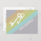 Nouvelle carte postale Faire-part d'adresse (Devant / Derrière)