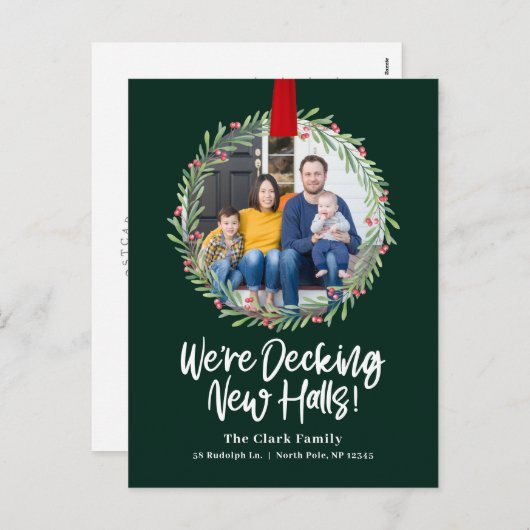 Nouvelle carte postale Faire-part de déplacement d (Devant / Derrière)