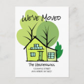 Nouvelle carte postale Faire-part de déplacement d (Devant)