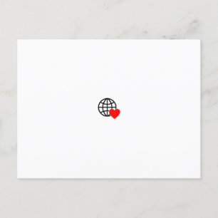 Nouvelle carte postale Faire-part de logo texte pe