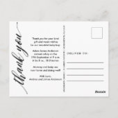 Nouvelle carte postale Faire-part de naissance béb (Dos)