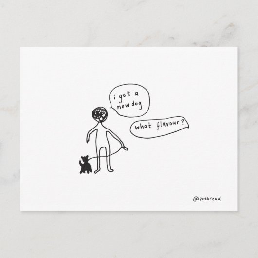 nouvelle carte postale pour chien (Devant)