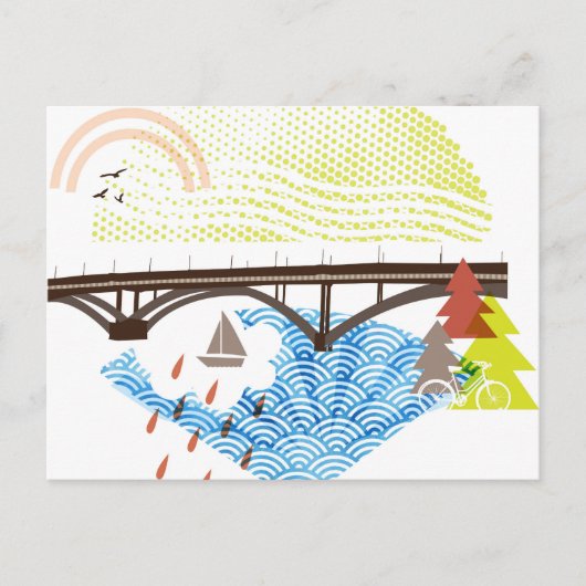 Nouvelle carte postale Sellwood Bridge Portland (Devant)