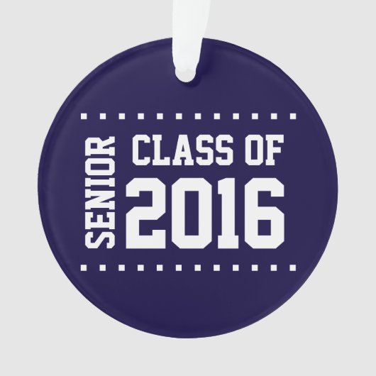 Nouvelle classe personnalisable de l'ornement 2016 (devant)