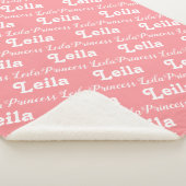 Nouvelle couverture bébé | PInk Nom personnalisé B (3/4)