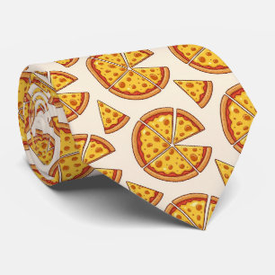 Nouvelle cravate à motif pizza au fromage Motif