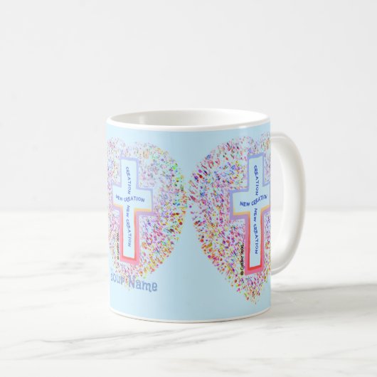 Nouvelle création Croix chrétienne Mug (Devant droit)