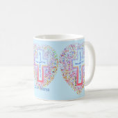 Nouvelle Création Mug Chrétien avec Croix (Devant droit)