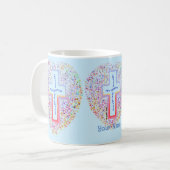 Nouvelle Création Mug Chrétien avec Croix (Devant gauche)
