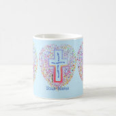 Nouvelle Création Mug Chrétien avec Croix (Centre)
