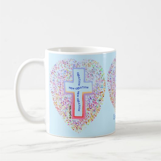 Nouvelle Création Mug Chrétien avec Croix (Gauche)