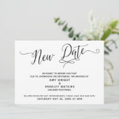 Nouvelle date Faire-part de mariage reporté (Debout devant)