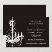 NOUVELLE ÉLÉGANCE| INVITATION À LA DOUCHE BRIDALE (Devant / Derrière)