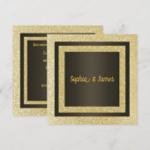 Nouvelle Élégante faire-part de mariage d'étincell (Devant / Derrière)