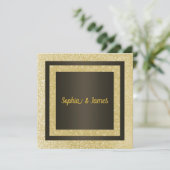 Nouvelle Élégante faire-part de mariage d'étincell (Debout devant)