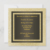 Nouvelle Élégante faire-part de mariage d'étincell (Dos)