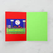 Nouvelle Enfants Baseball Bonne carte d'anniversai (Intérieur)