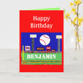 Nouvelle Enfants Baseball Bonne carte d'anniversai (Fleur jaune)