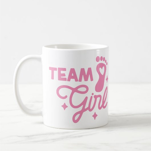 Nouvelle équipe de filles de bébé Mug (Gauche)