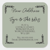 Nouvelle étiquette d'adresse Changement d'étiquett (Devant)