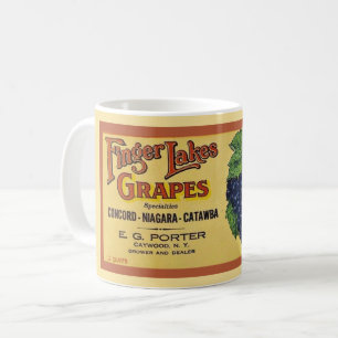 Nouvelle Étiquette de Mug Finger Lakes de New York