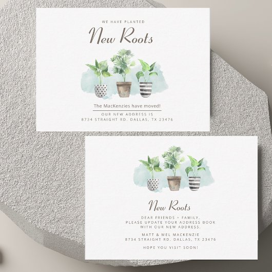 Nouvelle Faire-part de déplacement de changement d