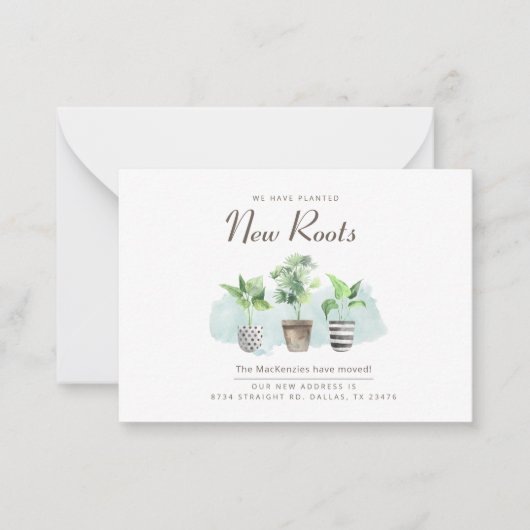 Nouvelle Faire-part de déplacement de changement d (Devant)