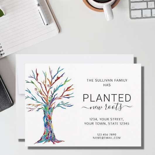 Nouvelle Faire-part de déplacement de l'arbre des 